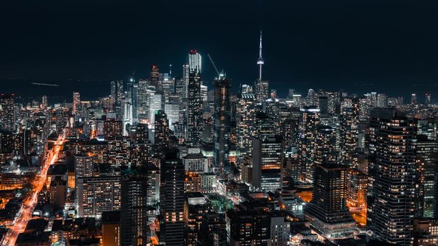 Epic Night Toronto City Skyline Views