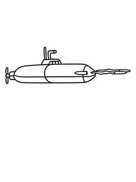 recommend clip art: torpedo schießen abschuss marine u-boot schwimmen tauchen unterwasser schiff boot matrose kapitän clipart cartoon comic meer