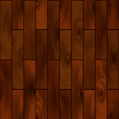 Seamless, abstract, vintage, wooden, parquet floors pattern of wooden boards. Vector.