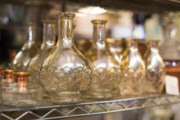 Image of glass carafe at the local interior store