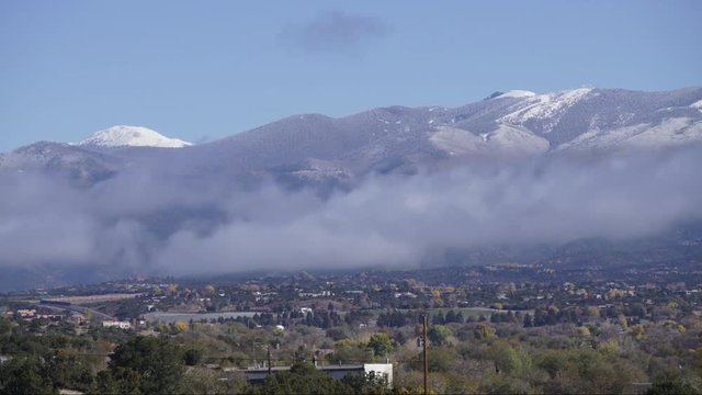 time lapse sangre de cristo mountains santa fe NM