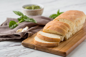 Homemade Bread and Pesto 5
