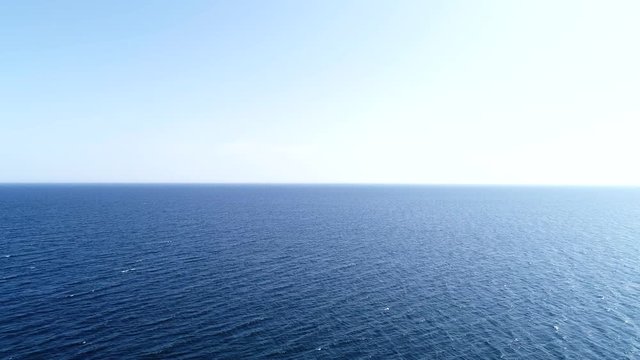 Aerial view of the Mediterranean sea