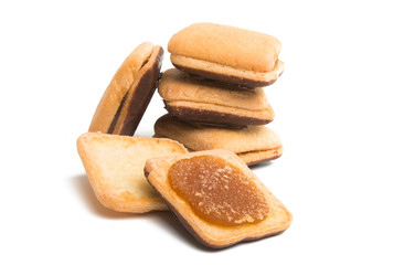 biscuits sandwich with jam