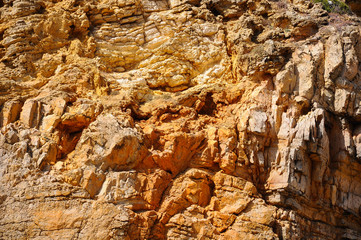 Limestone rock surface, texture, background