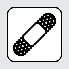 Bandage icon. Medical plaster. Vector illustration