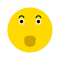 Frightened smiley icon