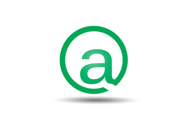 Fototapeta premium Circle Letter A Logo Design Vector.