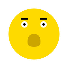 Frightened smiley icon