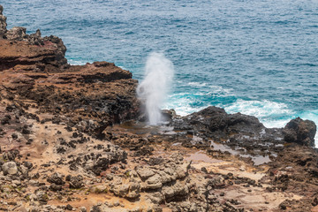 Nakalele Blowhole on the Northwest Coast of Maui