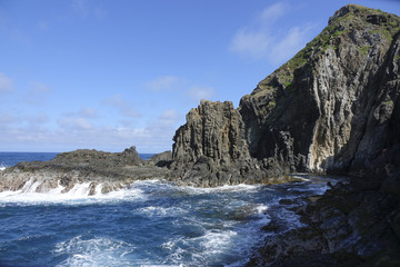 Panoramic view of a cliff