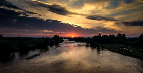 Sunrise over the Maritsa River