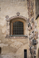 Windows, doors and walls of the castle 
