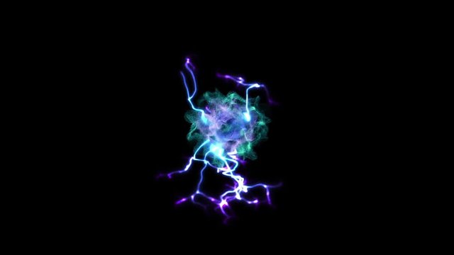 Electro 1001: A glowing plasma ball sparks with electricity (Loop).