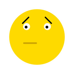 Frustrated smiley face icon