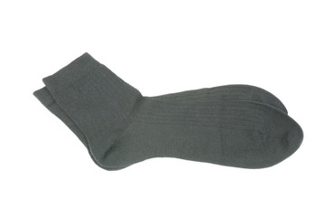 black socks on white background, isolate