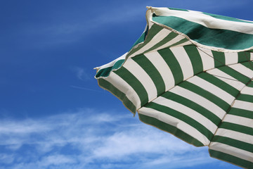 umbrella parasol with blue sky