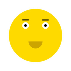Happy smiley face emoticon icon