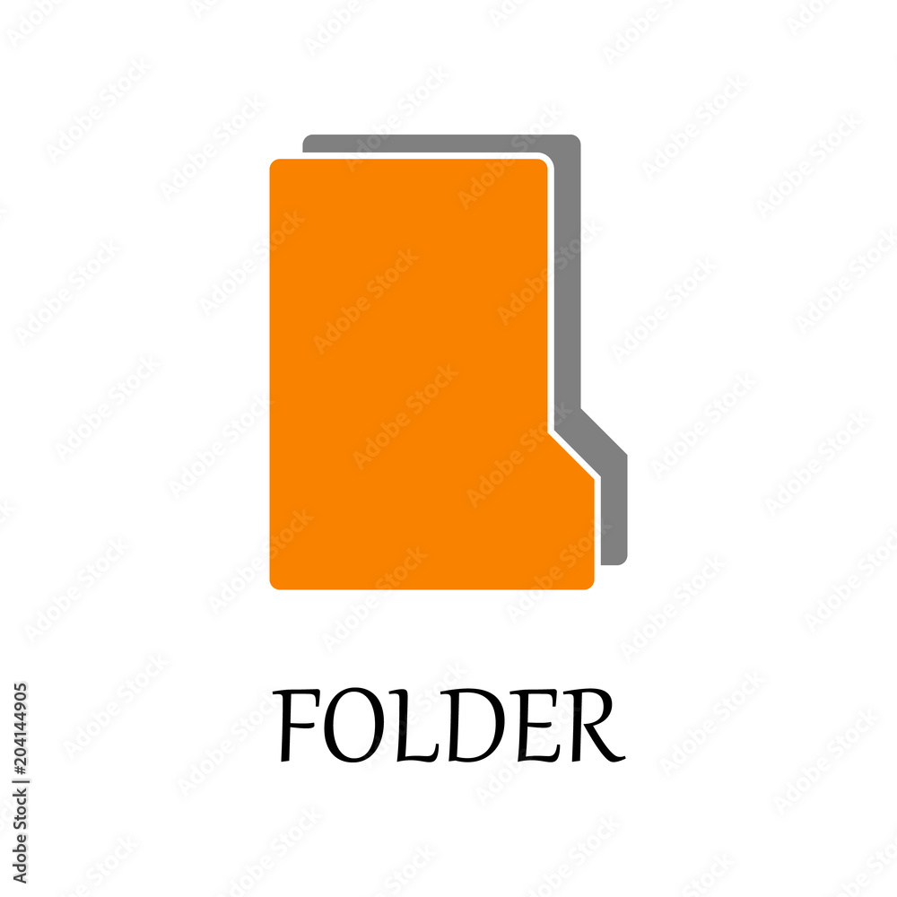Poster colored folder icon. element of web icon for mobile concept and web apps. detailed colored folder ic