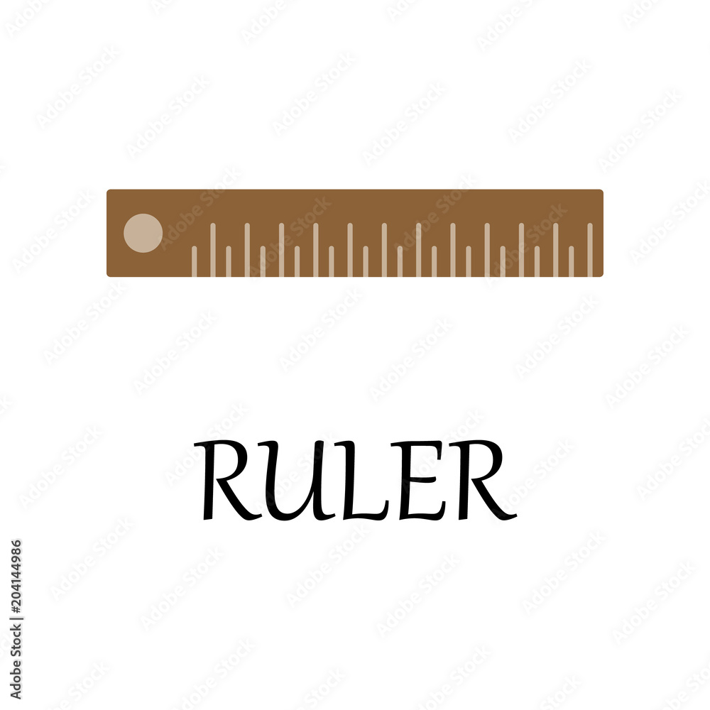 Aufkleber colored ruler icon. element of web icon for mobile concept and web apps. detailed colored ruler icon