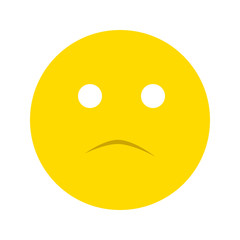 Frustrated smiley face icon