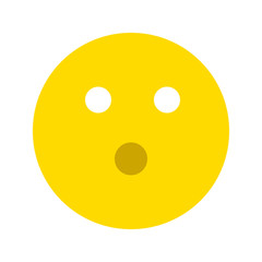 Fototapeta premium Cute Surprised Emoticon