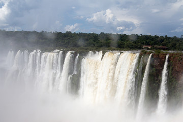 Iguazu Water Falls at the border of Brasil and Argentina