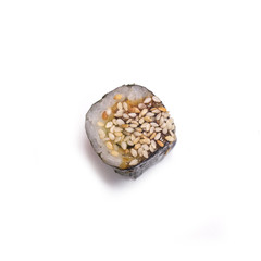 Unagi Roru roll on white background