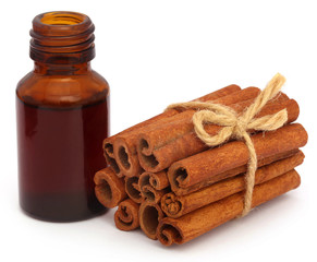 Cinnamon with essential oil
