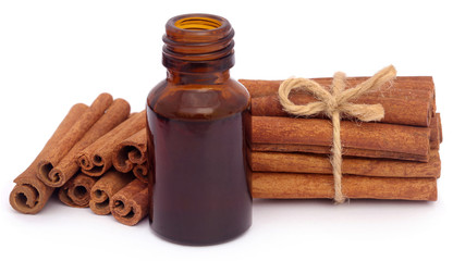 Cinnamon with essential oil
