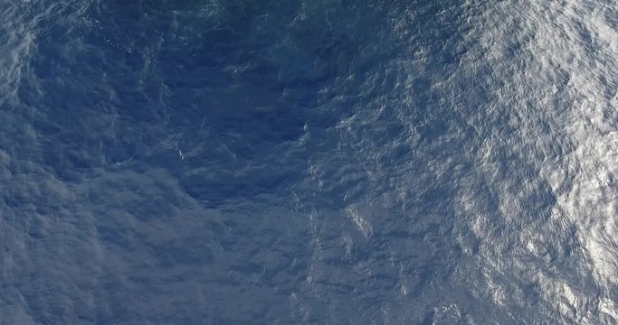 Aerial shots of roca partida rock, revillagigedo archipelago, Mexican pacific.