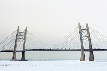 high-altitude bridge on high-speed highway