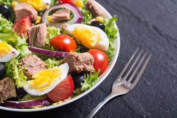 Tuna salad with tomatoes