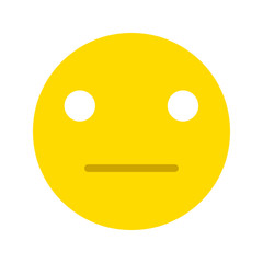 Emoticon expressing boredom or disapproval