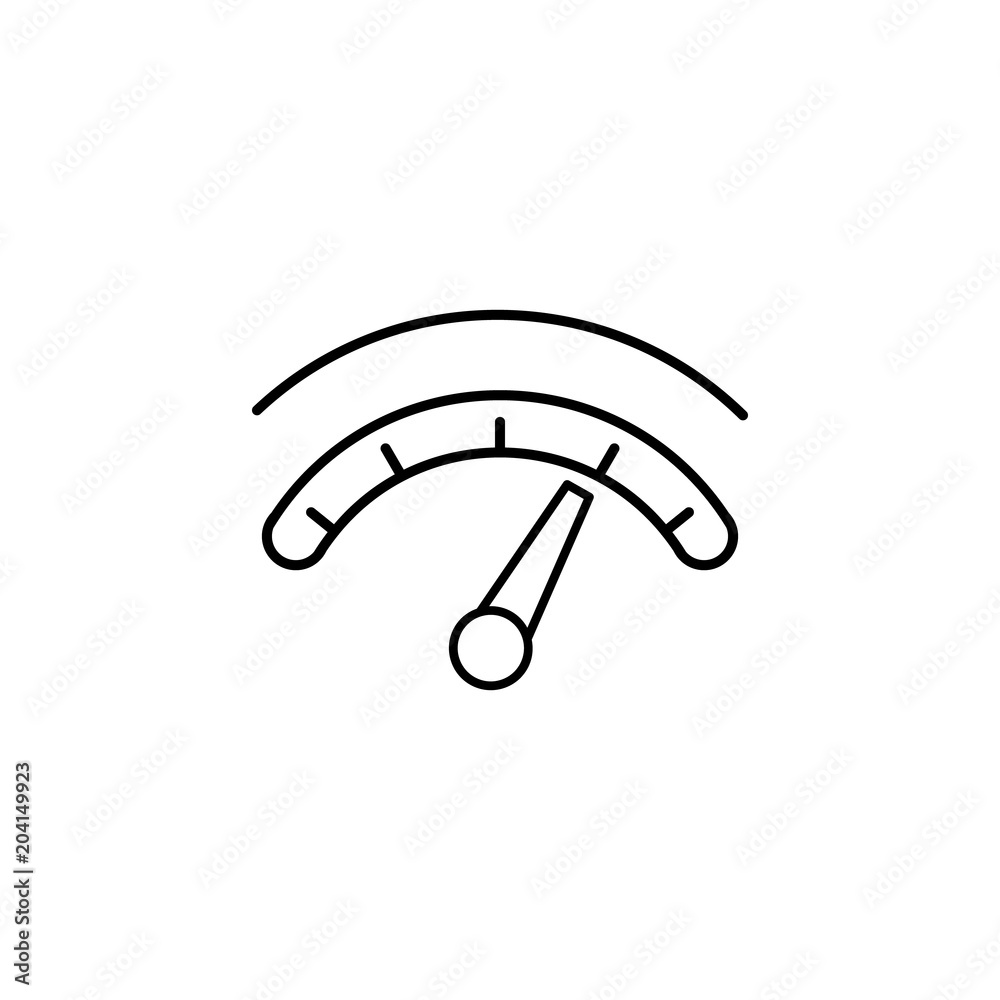 Poster high speed on the speedometer icon. element of speed for mobile concept and web apps illustration. t