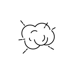 explosion icon. Element of speed for mobile concept and web apps illustration. Thin line icon for website design and development, app development. Premium icon