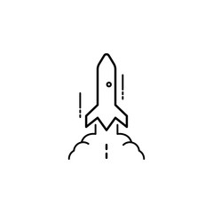 rocket icon. Element of speed for mobile concept and web apps illustration. Thin line icon for website design and development, app development. Premium icon