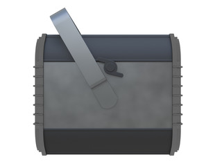 reflector light or spotlight for theater or parties with colorful lights isolated on a white background 3d rendering