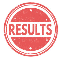 Results grunge rubber stamp