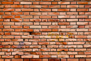 Old brick wall, texture of old brick, background