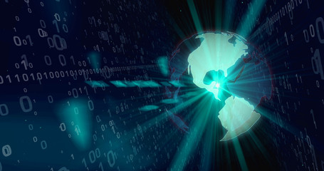 Obraz premium World of digital technology concept