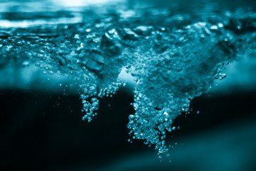 Bubbles from Underwater Surface
