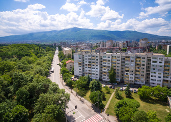 Fototapeta premium Sofia City Bulgaria / Aerial Photography
