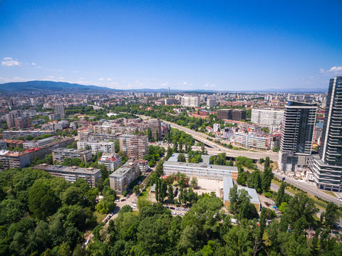 Sofia City Bulgaria / Aerial Photography