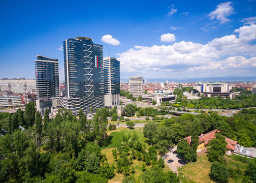 Sofia City Bulgaria / Aerial Photography