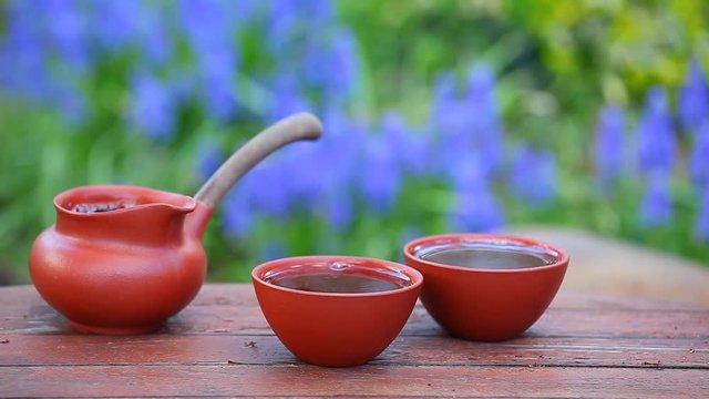 Black Chinese Tea garden