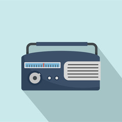 Am radio icon. Flat illustration of am radio vector icon for web design