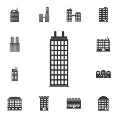 Residential building icon. Simple element illustration. Residential building symbol design  from Buildings collection set. Can be used for web and mobile
