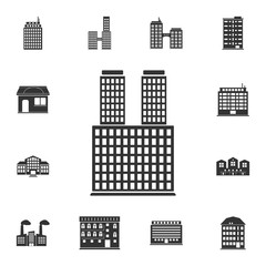 Building icon. Simple element illustration. Building symbol design  from Buildings collection set. Can be used for web and mobile