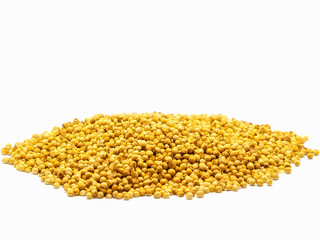 Pile of coriander seeds.